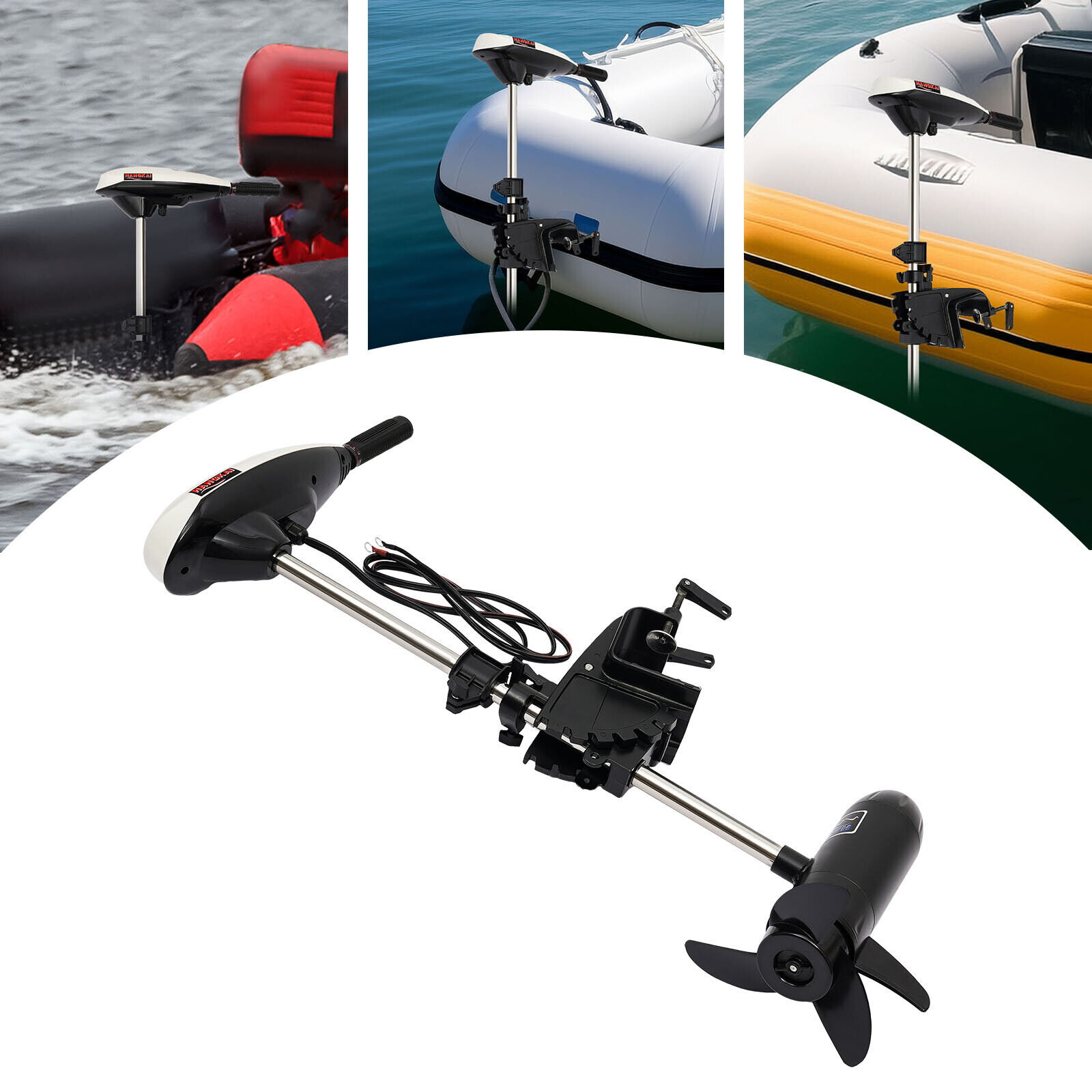 Fishing Boat Outboard Motor - 12V 65LBS Elektrischer Außenbordmotor Propeller Boot