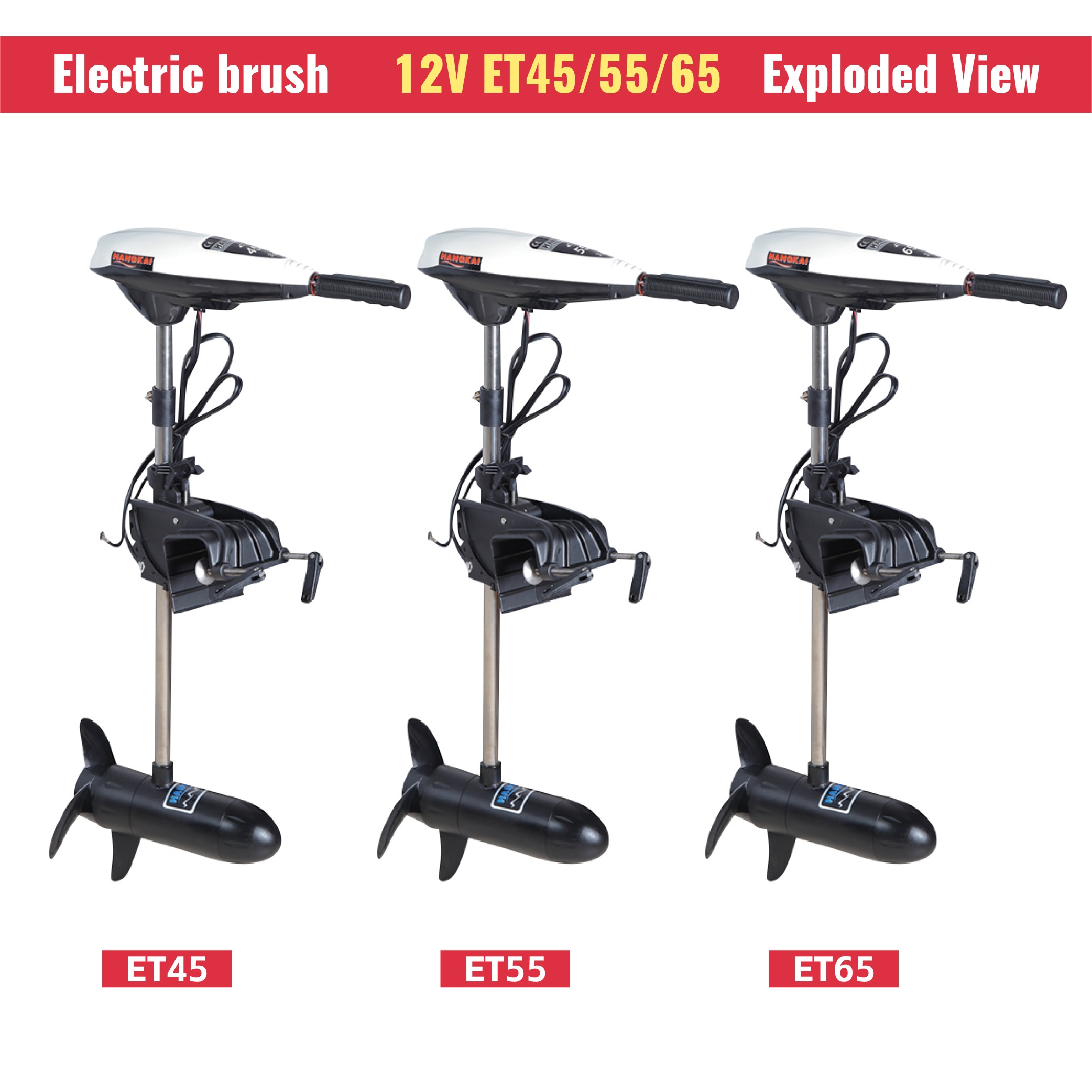 Leistungsstarker 12V 65LB Schu – Fishing Boat Trolling Motor Bewertung und Preis